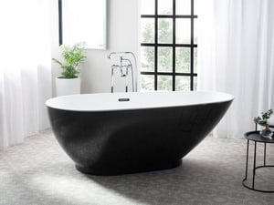 Baignoire îlot noir 170 cm GUIANA