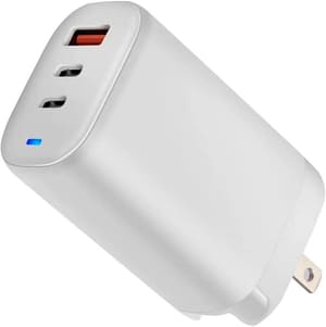 Chargeur USB GaN 65W avec adaptateur de voyage UK/USA