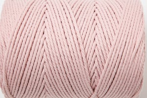 Macrame Rope powder, filato Lalana per lavorazioni in macramè, intrecci e annodature, rosa, 2 mm x ca. 160 m, ca. 500 g, 1 gomitolo