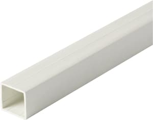 Tube carré 1.5 x 23.5 mm PVC blanc 1 m