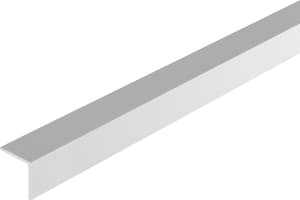Cornière isocèle 1.8 x 25 x 25 mm PVC blanc 2 m