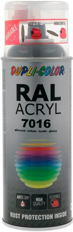 Peinture acrylique brillant RAL 7016 gris anthracite