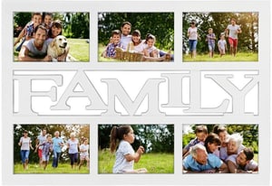 Cornice per foto FAMILY Bianco, 10 x 15 cm