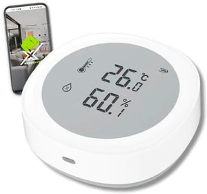 Capteur de température/ Capteur d'humidité LCD ZigBee 3.0