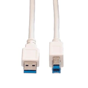 VALUE USB 3.2 Typ A-B, white 3.0m