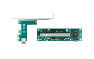 Carte PCI-E riser x1 à 1 x PCI 32 bits slot avec 60 cm de câble