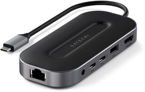 USB-C Alu Multiport Hub mit 8K HDMI + 2.5 Gbs Ethernet