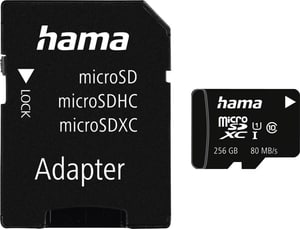 microSDXC 256GB UHS-I 80MB/s + Adapter/Mobile