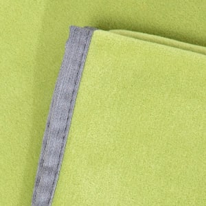 Couverture douillette en polaire M vert gazon, 100 x 70 cm