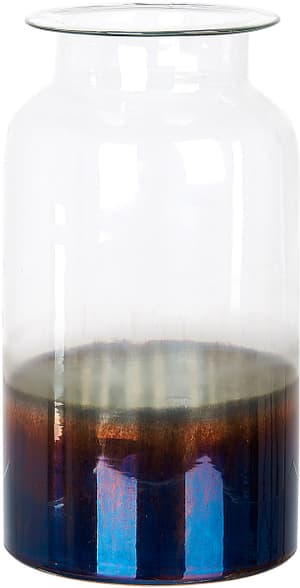 Dekovase Glas schillernd mehrfarbig 27 cm BHATURE