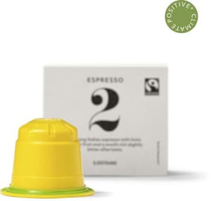 N° 2 capsules de café Espresso, paquet de 10