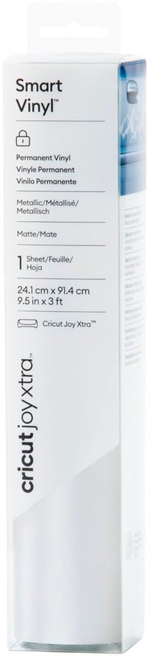 Joy Xtra Film de vinyle Joy Xtra Smart permanent 24.1 x 91.4 cm, argenté