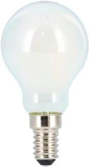 LED-Filament, E14, 470lm ersetzt 40W, Tropfenlampe, matt, Warmweiß, dimmbar