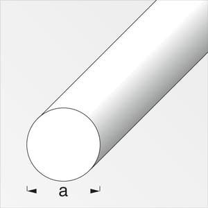 Barra tonda 10 mm argento 1 m