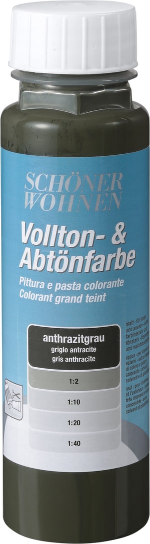 Vollton- und Abtönfarbe Anthrazitgrau 250 ml