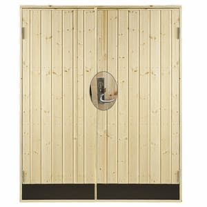 Porta d'ingresso laterale Dopp. Kit completo RA 151,2x187,8 cm Unbehandlet