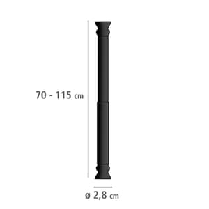 Barre de douche télescopique 70-115 cm