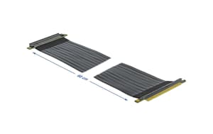 Carte PCI-E riser x16 à x16 flexible, 60 cm