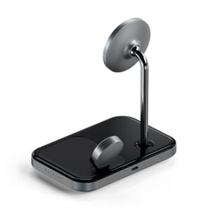 3-in-1 Magnetic Wireless Charging Stand - Space Gray