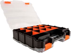 Boîte d'assortiment Orange / Noir 34 compartiments
