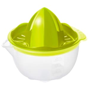 ONDA Presse-agrumes 0.3l avec conteneur, Plastique (PP) sans BPA, transparent/vert