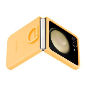 Galaxy Z Flip5 Silicone Case with Ring Apricot