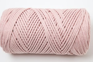 Lady Chain powder, fil de chaîne Lalana pour crochet, tricot, nouage &amp; Projets de macramé, rose, env. 2 mm x 100 m, env. 200 g, 1 écheveau