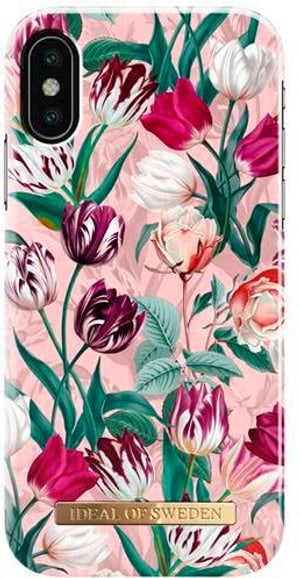 Apple iPhone X,XS Designer Back-Cover "Vintage Tulips"