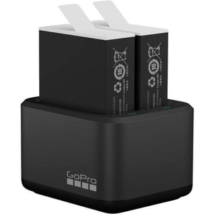 Dual Battery Charger + batteria di ricambio Enduro (nero)
