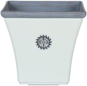 Cache-pot blanc 43 x 43 x 39 cm ELATEIA