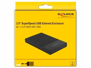 Externes Gehäuse USB 3.0 - SATA HDD / SSD 2.5" bis 9.5mm