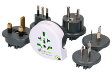 Q2Power Weltreiseadapter "Slide"