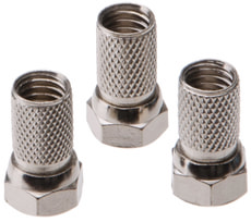 F-Stecker zum Aufdrehen