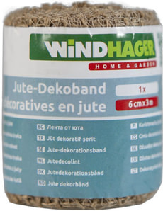 Jute-Dekoband natur