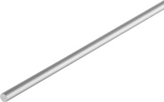 Rundstange 4 mm silberfarben 1 m