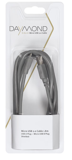 Micro-USB 2.0 1.8m grau