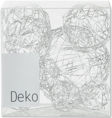 Deko Drahtbälle, 10-tlg