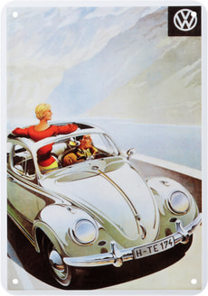 Werbe-Blechschild VW