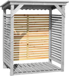 Rückwand zu Kaminholzregal