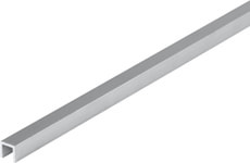 Quadrat-U 1 x 7.5 mm blank 1 m
