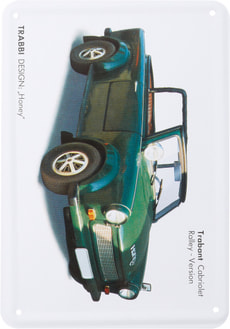 Werbe-Blechschild Trabi