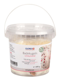 Badekugel schäumend
