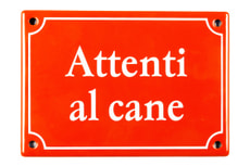 Emailschild Attenti al cane