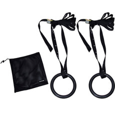 Turnringe aus ABS, schwarz