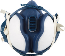 Farbspritzmaske, mit integrierten Filtern