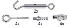 WIRE SYSTEM Spann-Montageset