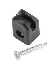 Spanndrahthalter schwarz