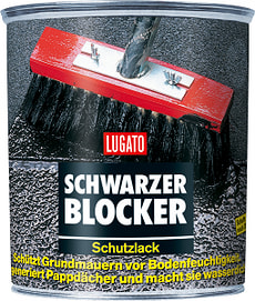 Schwarzer Blocker Schutzlack