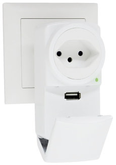 Abzweigstecker Flip USB