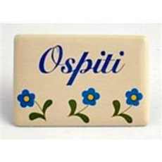 Panneau en émail Ospiti